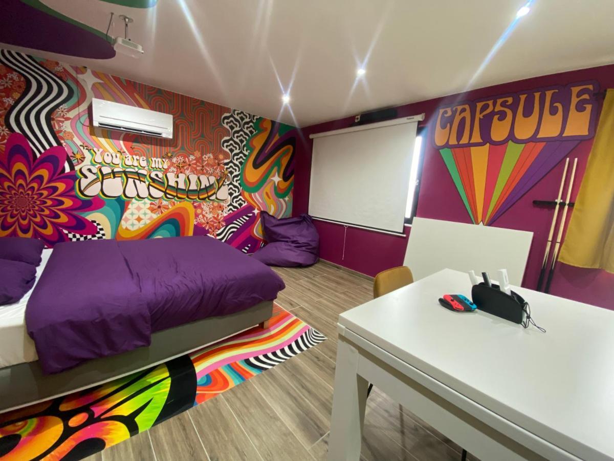 Capsule Groovy-Jacuzzi-Sauna-Billard-Netflix- Nintendo Switch & Jeux Mons Dış mekan fotoğraf